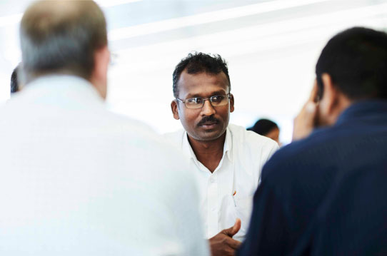 Specialists at discussion