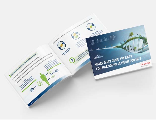 Image of open brochure and brochure cover