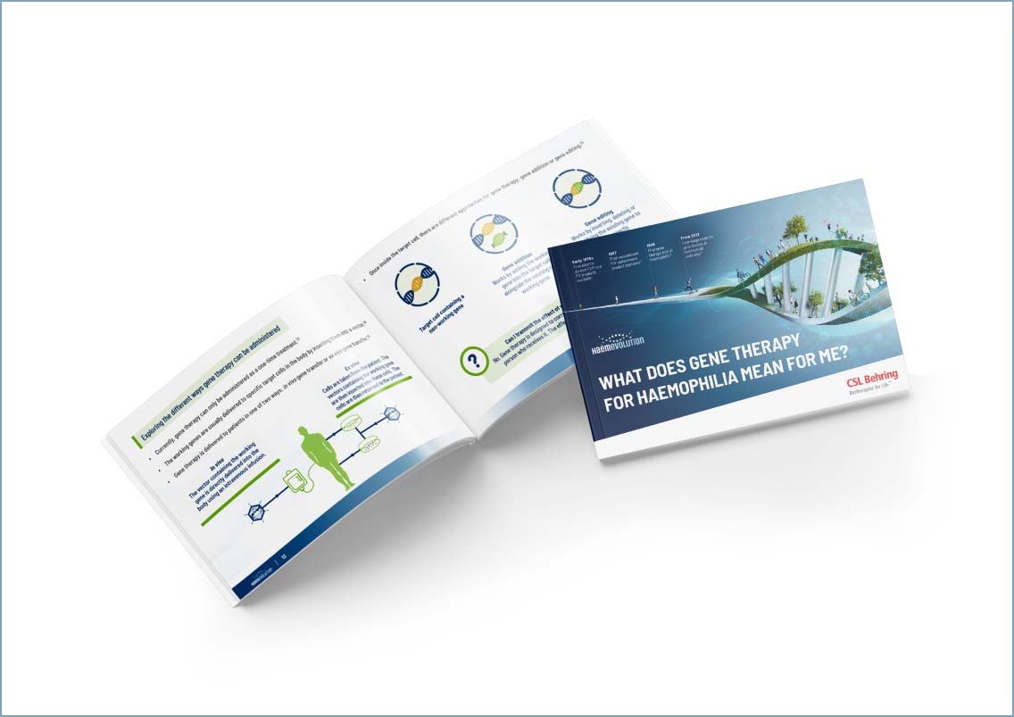 Image of open brochure and brochure cover